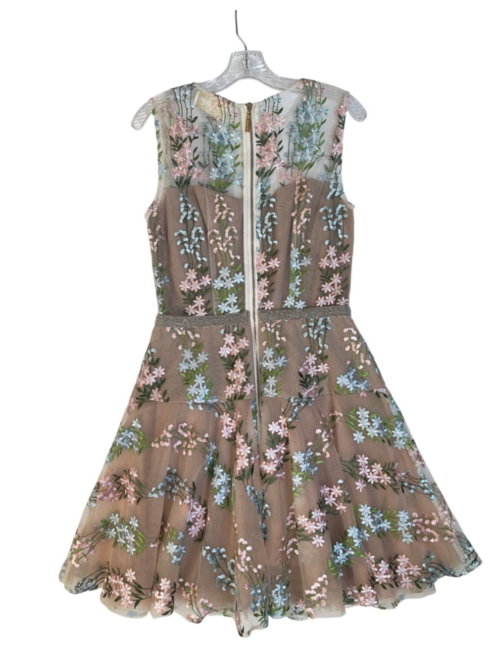 Bronx and Banco Isola Embroidered Floral Mini Dress - Picture 4 of 12